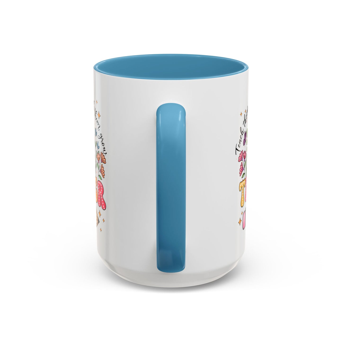 Teacher Wildflowers, Teacher Appreciation, Back to School, Graduation Gift,  Accent Coffee Mug (11, 15oz), #3065