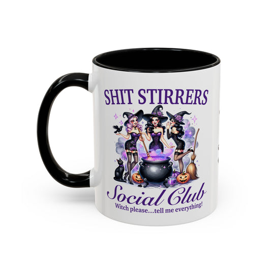 Shit Stirrers Fun Halloween Themed Accent Coffee Mug (11, 15oz), #5111