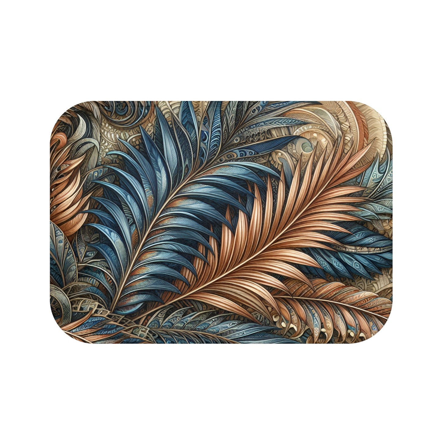 Elegant Ferns Bath Accent Rug -  Bath Mat, Non-Slip #5152