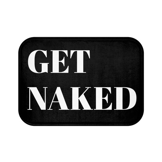 Get Naked Bath Mat - Non-Slip Rug, Bathroom Decor, Accent Rug, Funny Gift, Home Accessories #5090