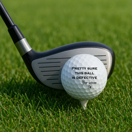 Pretty Sure This Ball is Defective Personalized Golf Balls (Set of 3 Balls)  #5395