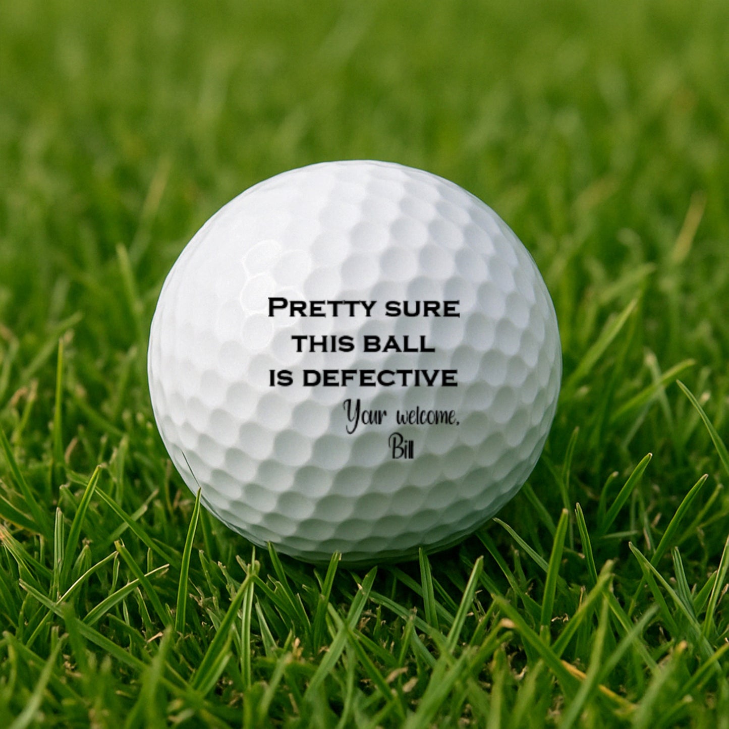 Pretty Sure This Ball is Defective Personalized Golf Balls (Set of 3 Balls)  #5395