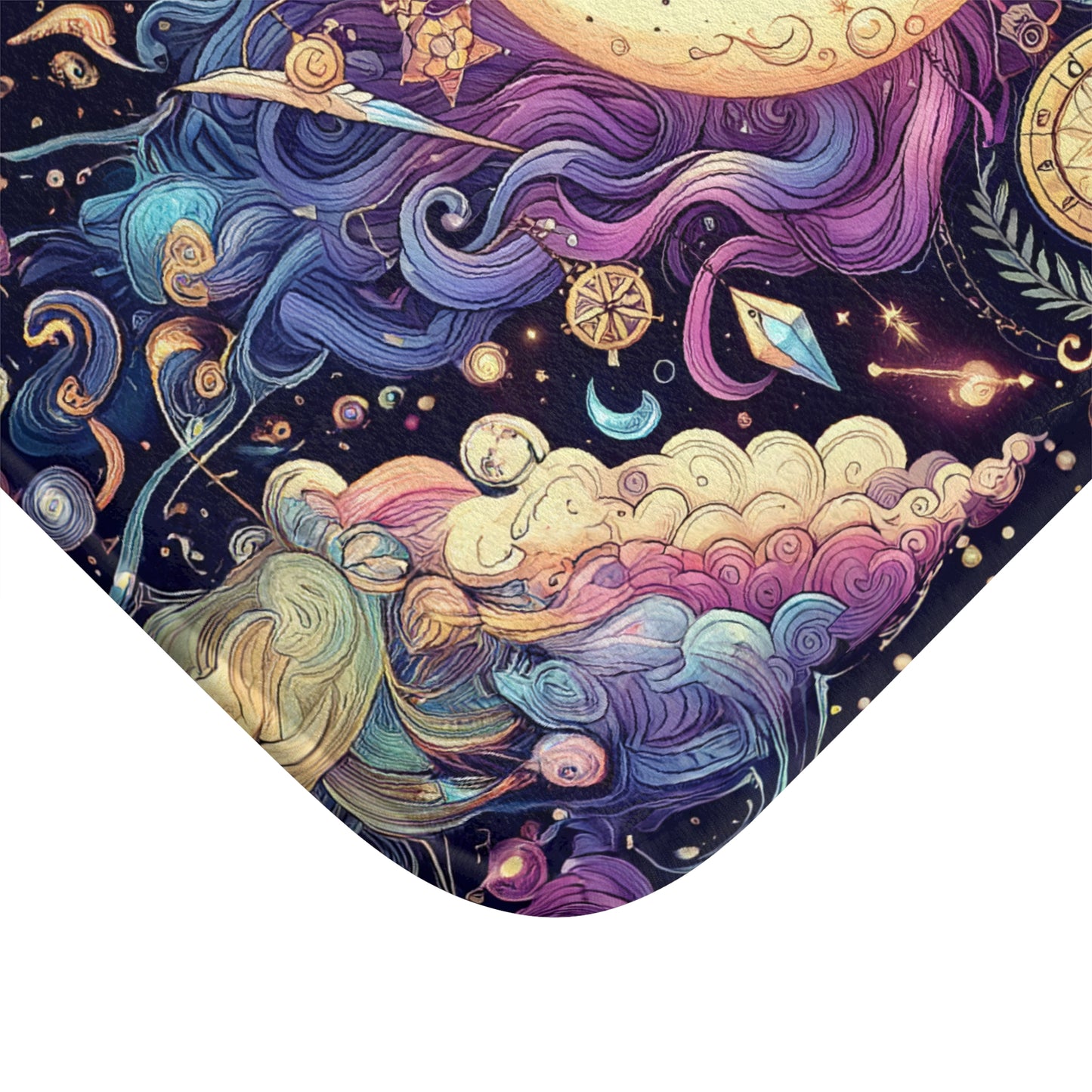Celestial Heavens Bath Accent Rug -  Bath Mat, Non-Slip, Mystical Decor #5156