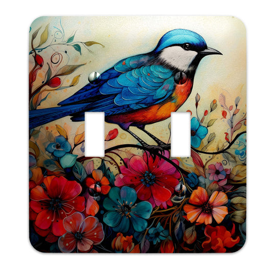 Decorative Wallplate - Floral Rhapsody Light Switch Cover, Multiple Sizes, Home Decor - #5319