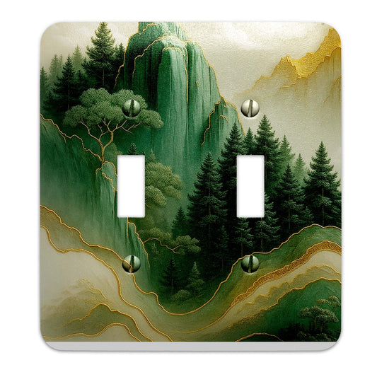 Echoes of Silence Switch Plate Cover – Metal Light Switch, Multiple Sizes, Home Decor - #5393
