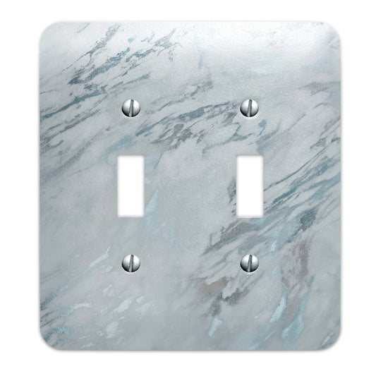 Metal Light Switch Plate Cover Marble + Watercolor #2847 Decorative Light Switchplate Cover, Other Sizes Available, Home Decor, Lighting