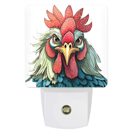 Fowl Mood Custom LED Dusk to Dawn Night Light, Home Decor, Wall Art #5387