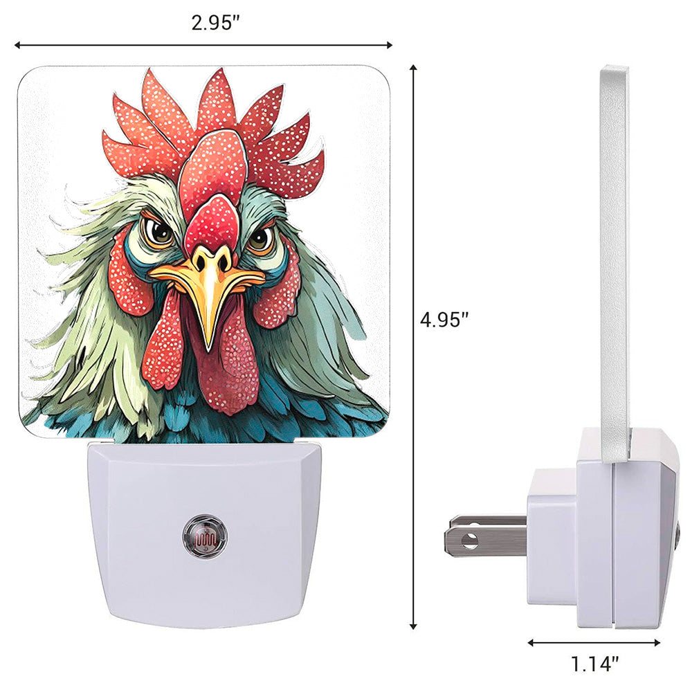 Fowl Mood Custom LED Dusk to Dawn Night Light, Home Decor, Wall Art #5387