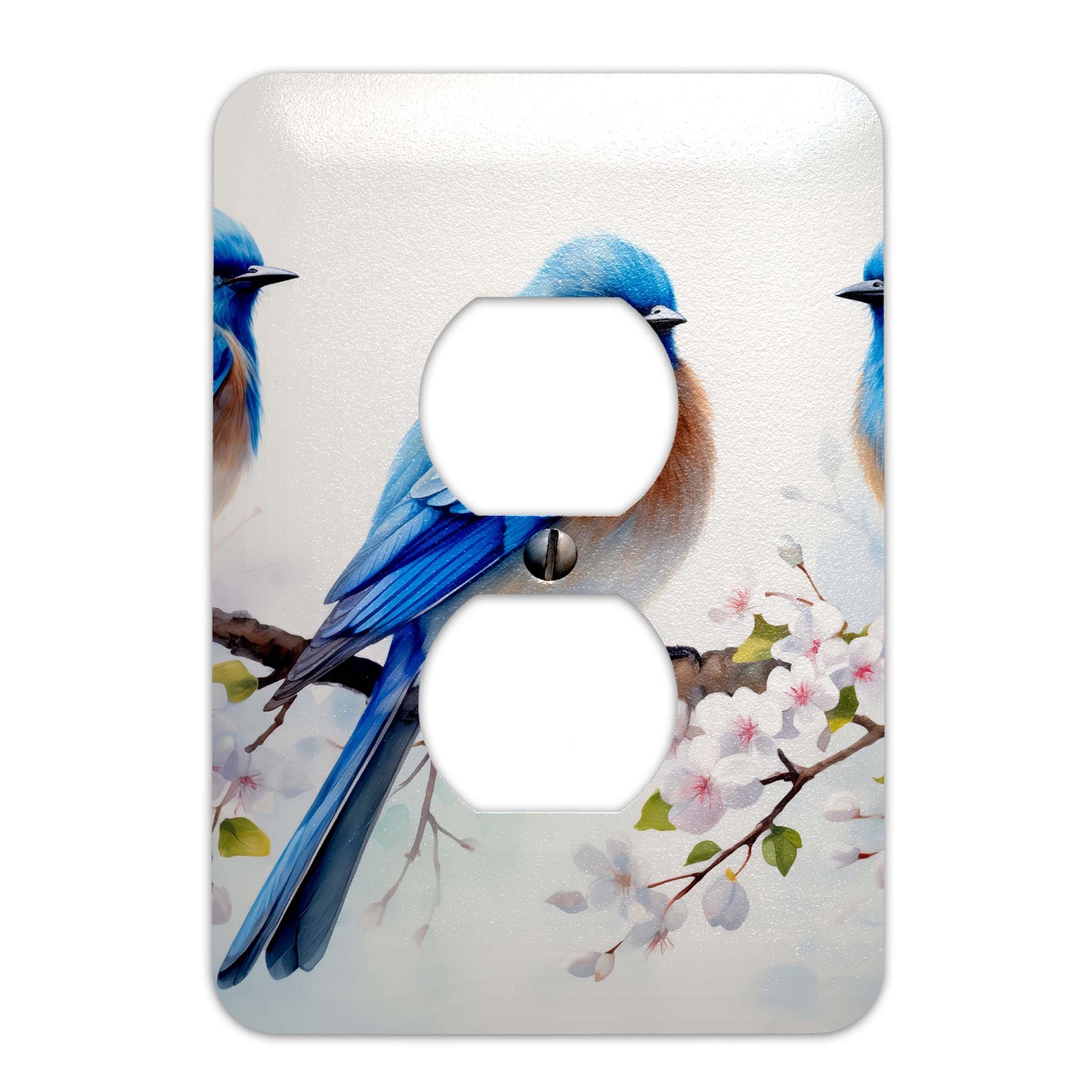 Bluebird Whispers Decorative Switchplate | Metal Light Switch Cover, Multiple Sizes, Home Decor - #5384