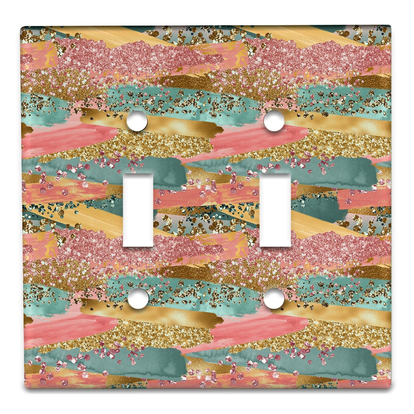 Metal Light Switch Plate Cover Nail Polish Strokes Decorative Light Switchplate Cover, Other Sizes Available, Home Decor, Lighting