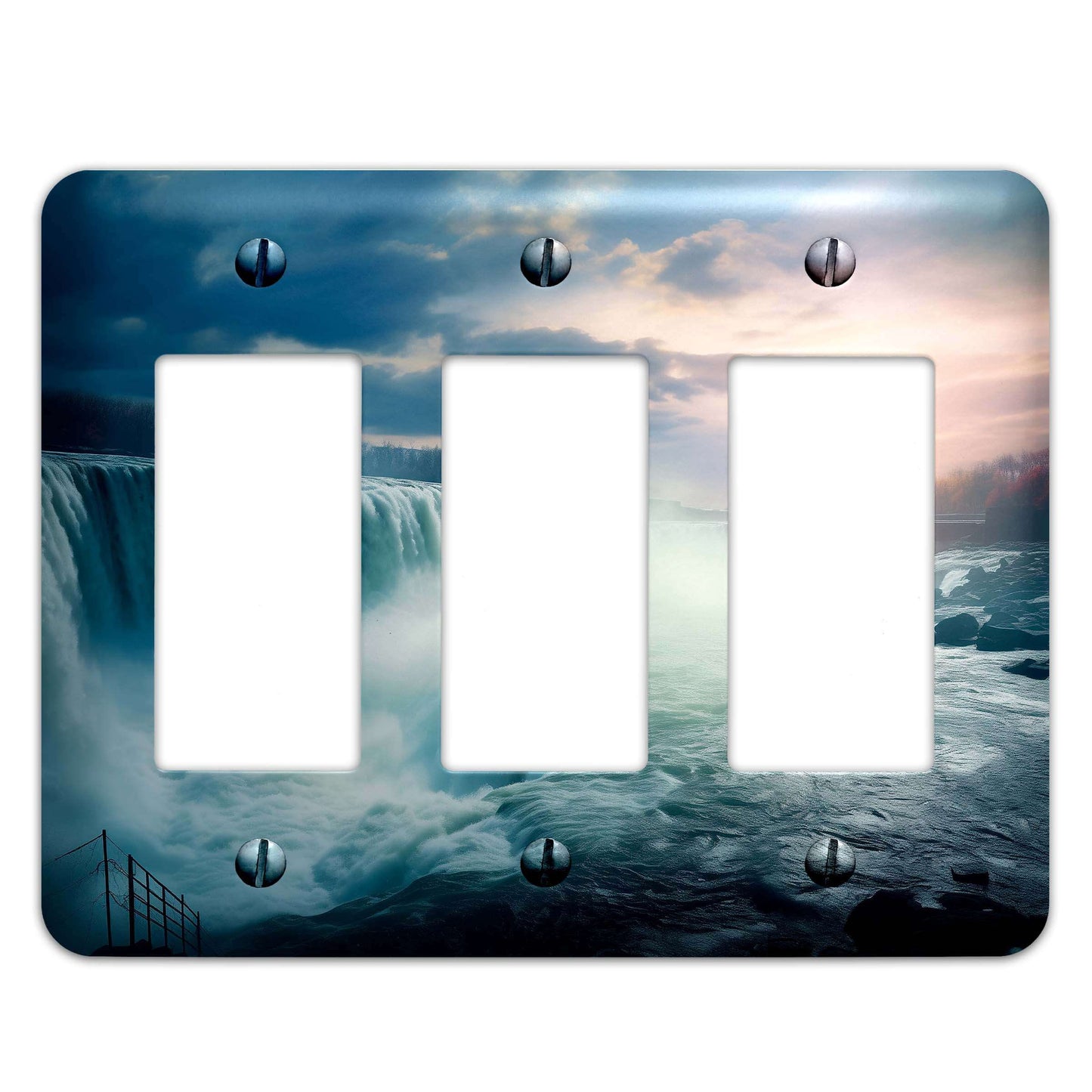Metal Decorative Light Switch Plate Cover - Niagara Falls- Other Sizes Available #4754