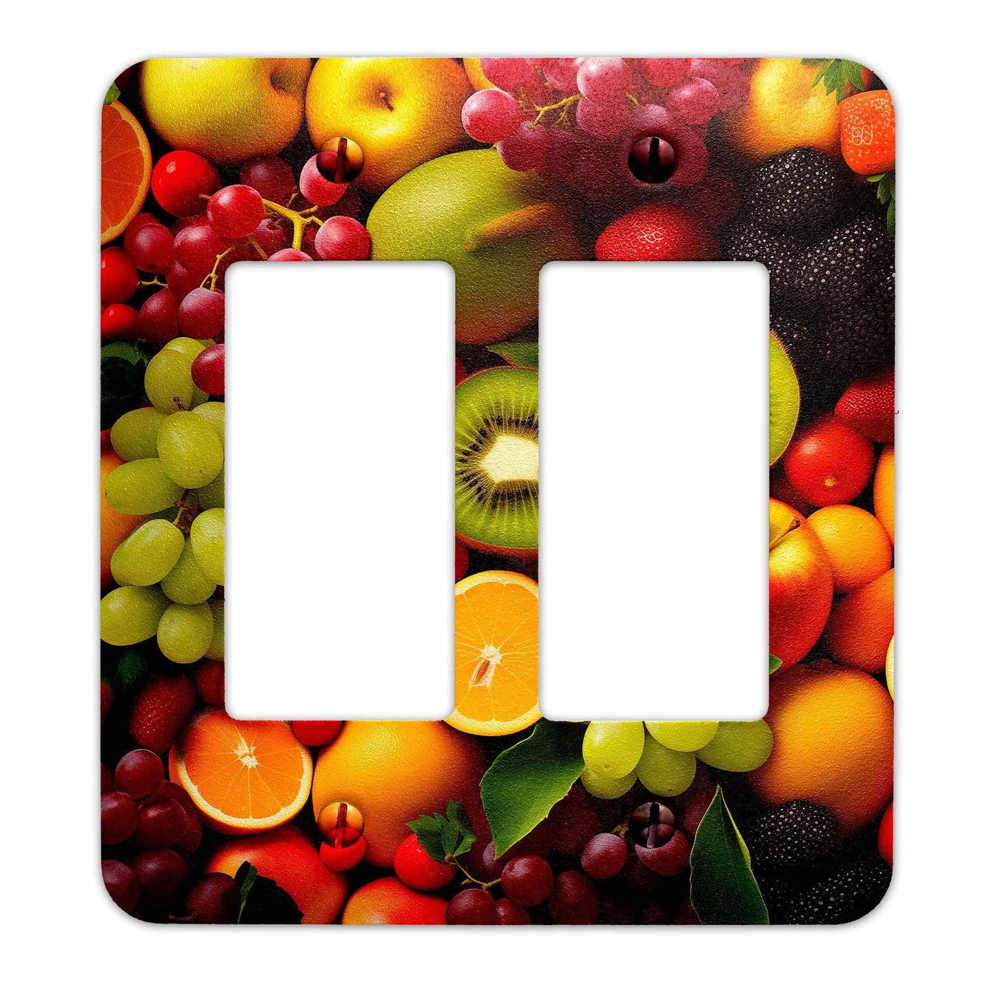 Metal Decorative Light Switch Plate Cover - Lots of Fruit - Other Sizes Available #4774