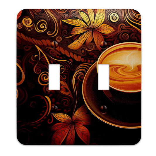 Metal Decorative Light Switch Plate Cover - Coffee Time Switch Cover- Other Sizes Available #4784