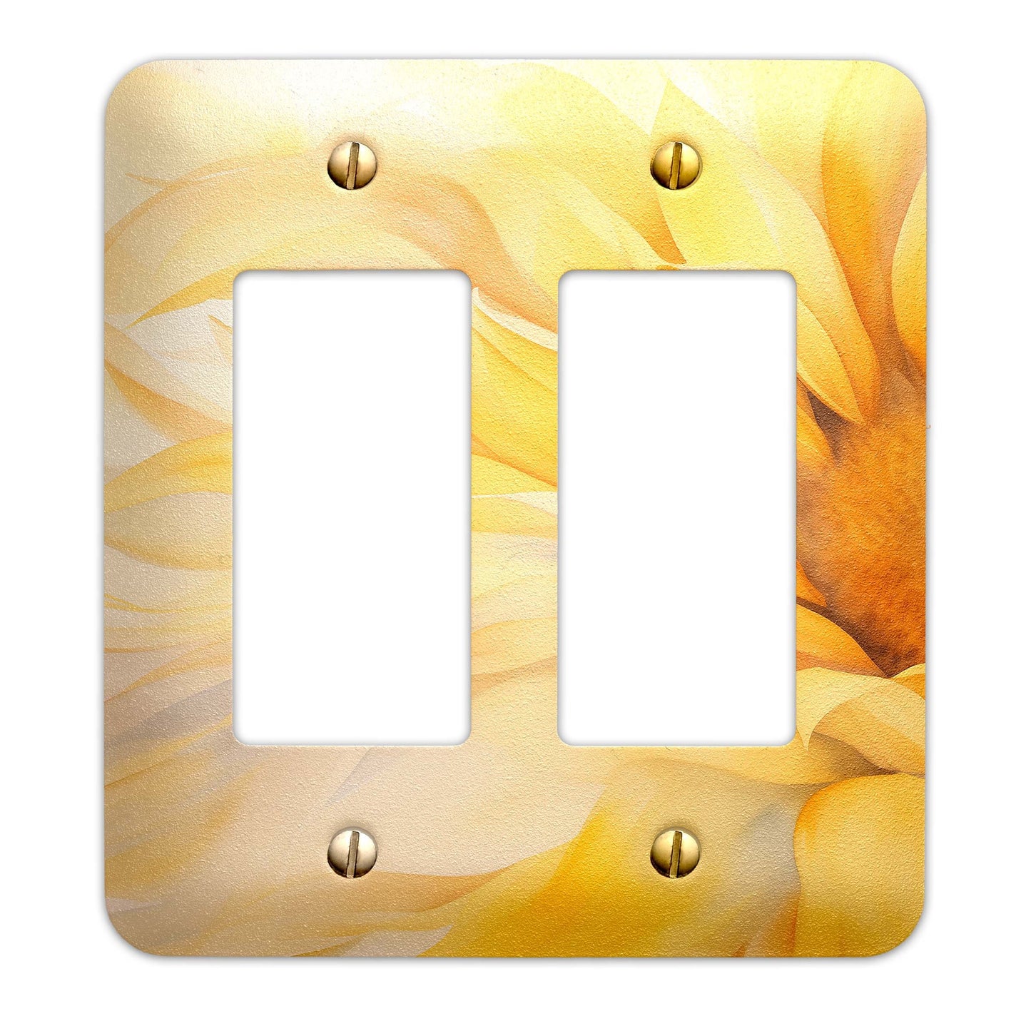 Metal Decorative Light Switch Plate Cover - Watercolor Sunflower Switch Cover- Other Sizes Available #4786