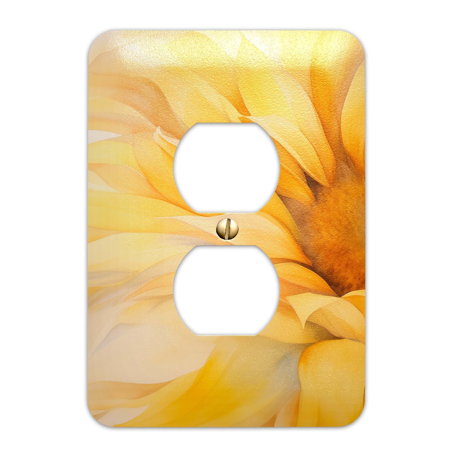 Metal Decorative Light Switch Plate Cover - Watercolor Sunflower Switch Cover- Other Sizes Available #4786