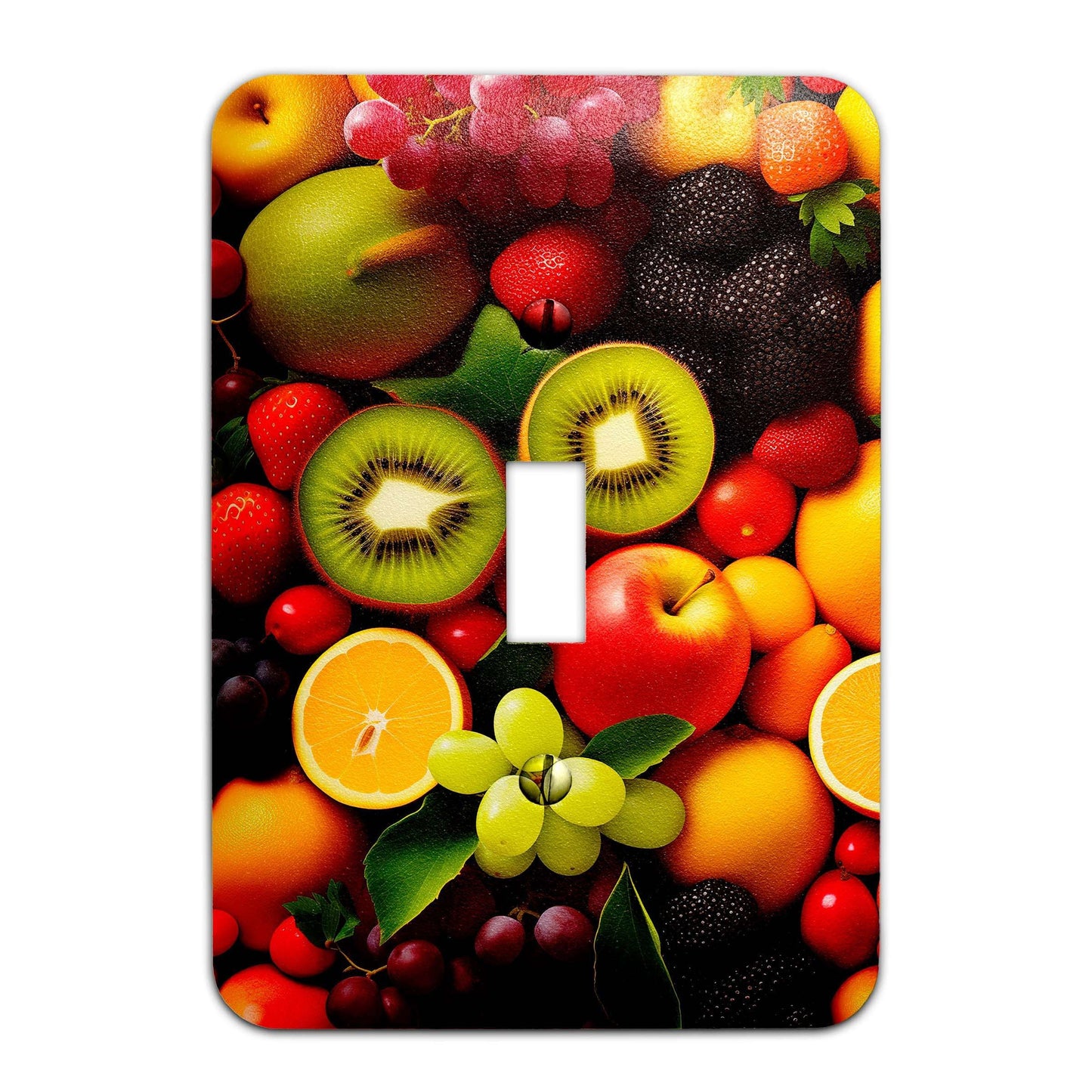 Metal Decorative Light Switch Plate Cover - Lots of Fruit - Other Sizes Available #4774