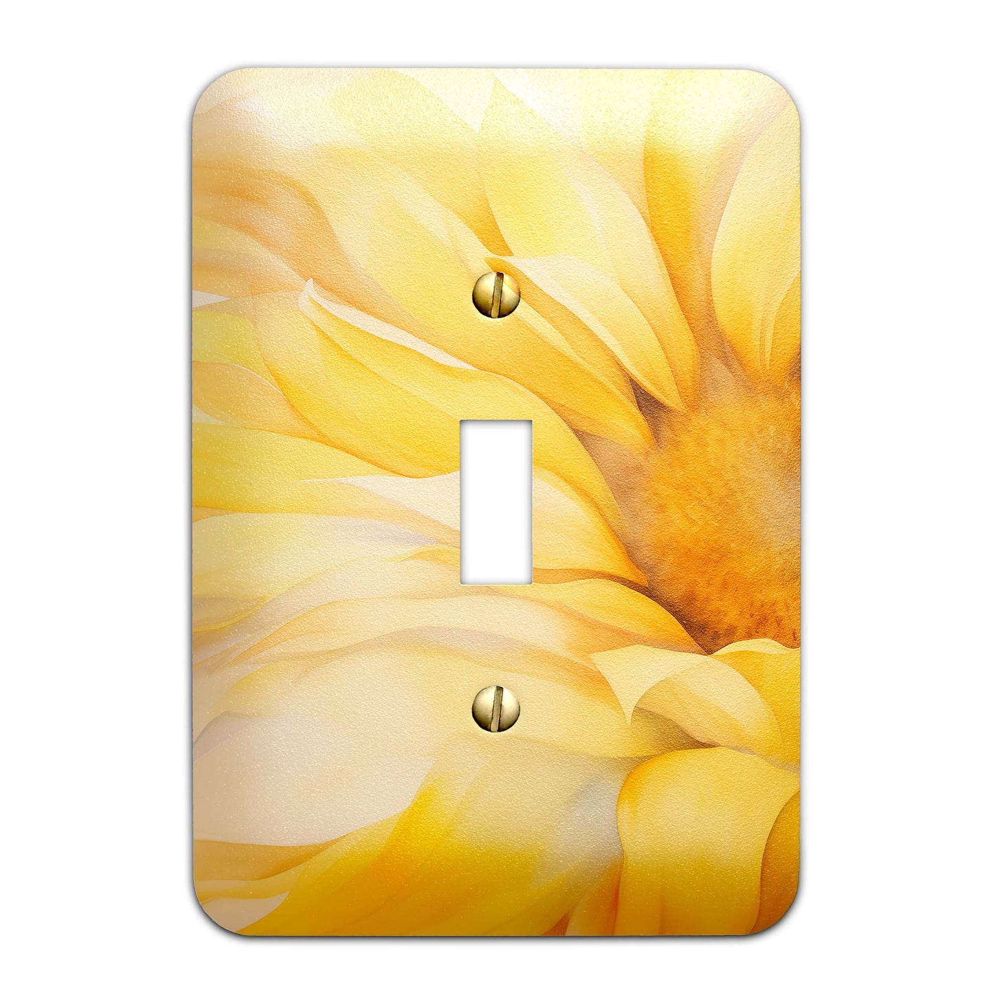 Metal Decorative Light Switch Plate Cover - Watercolor Sunflower Switch Cover- Other Sizes Available #4786