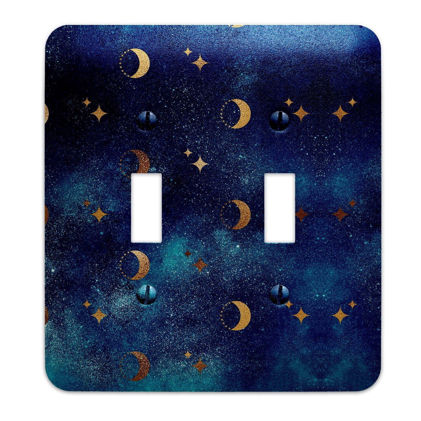 Metal Light Switch Plate Cover Galaxy Moons Decorative Light Switchplate Cover, Other Sizes Available, Home Decor, Lighting