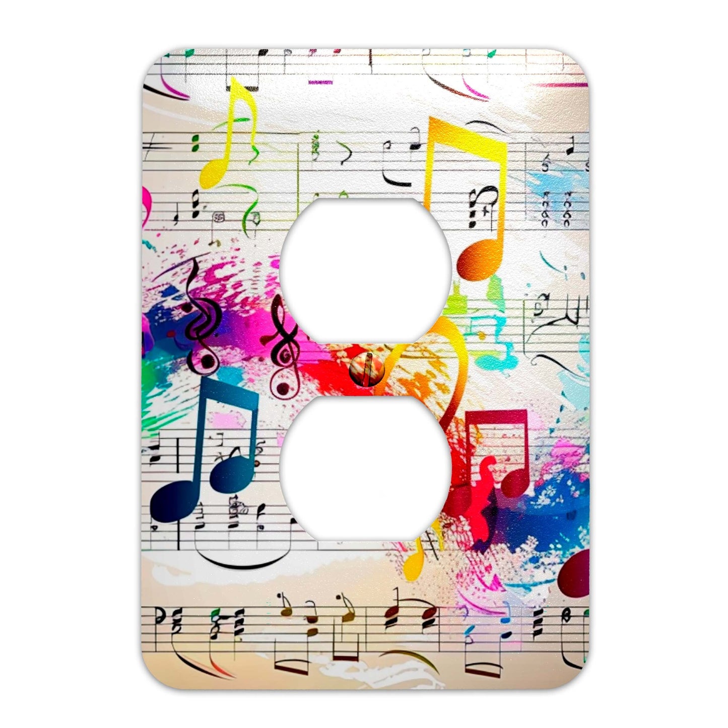 Colorful Music Decorative Light Switchplate Cover, Other Sizes Available, Home Decor, Lighting #4889