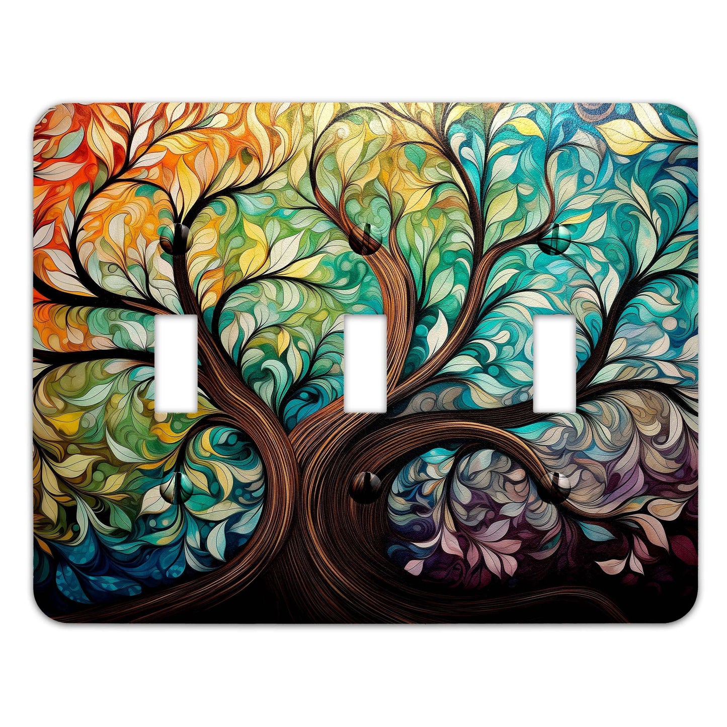 Tree of Life Decorative Light Switchplate Cover, Other Sizes Available, Home Decor, Lighting #4897