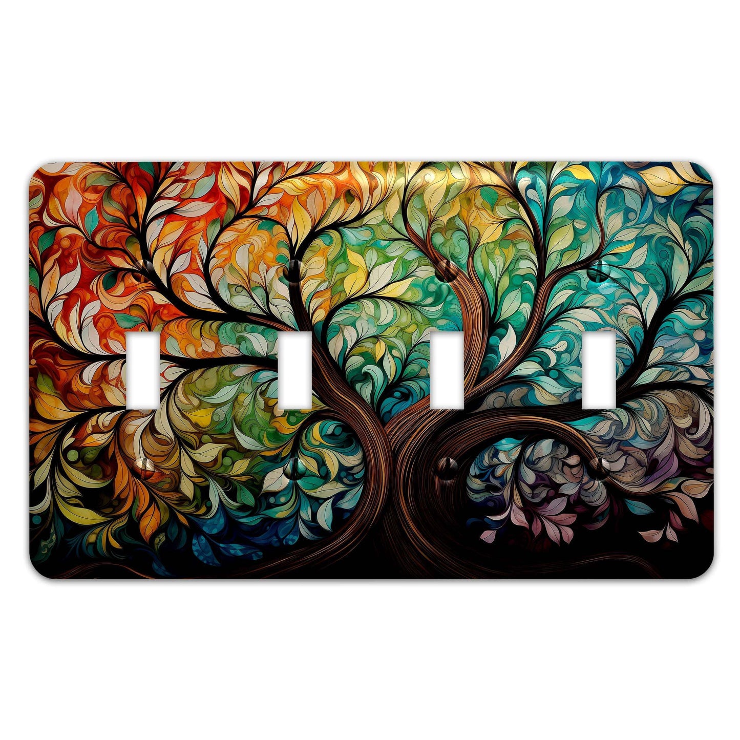 Tree of Life Decorative Light Switchplate Cover, Other Sizes Available, Home Decor, Lighting #4897