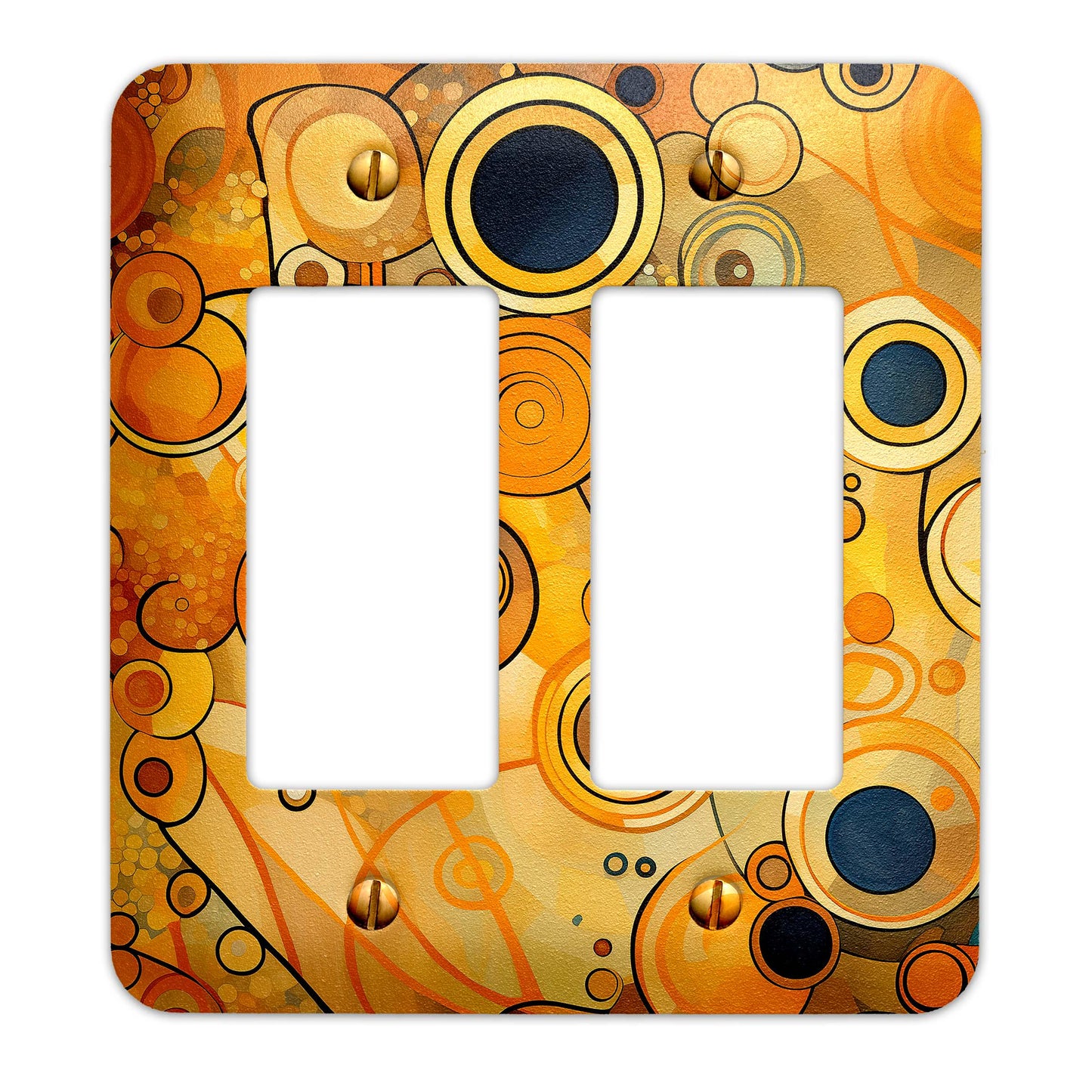 Art Deco Gustav Klimt Inspired Design Metal Decorative Light Switch Plate Cover - Several Sizes Available #5022