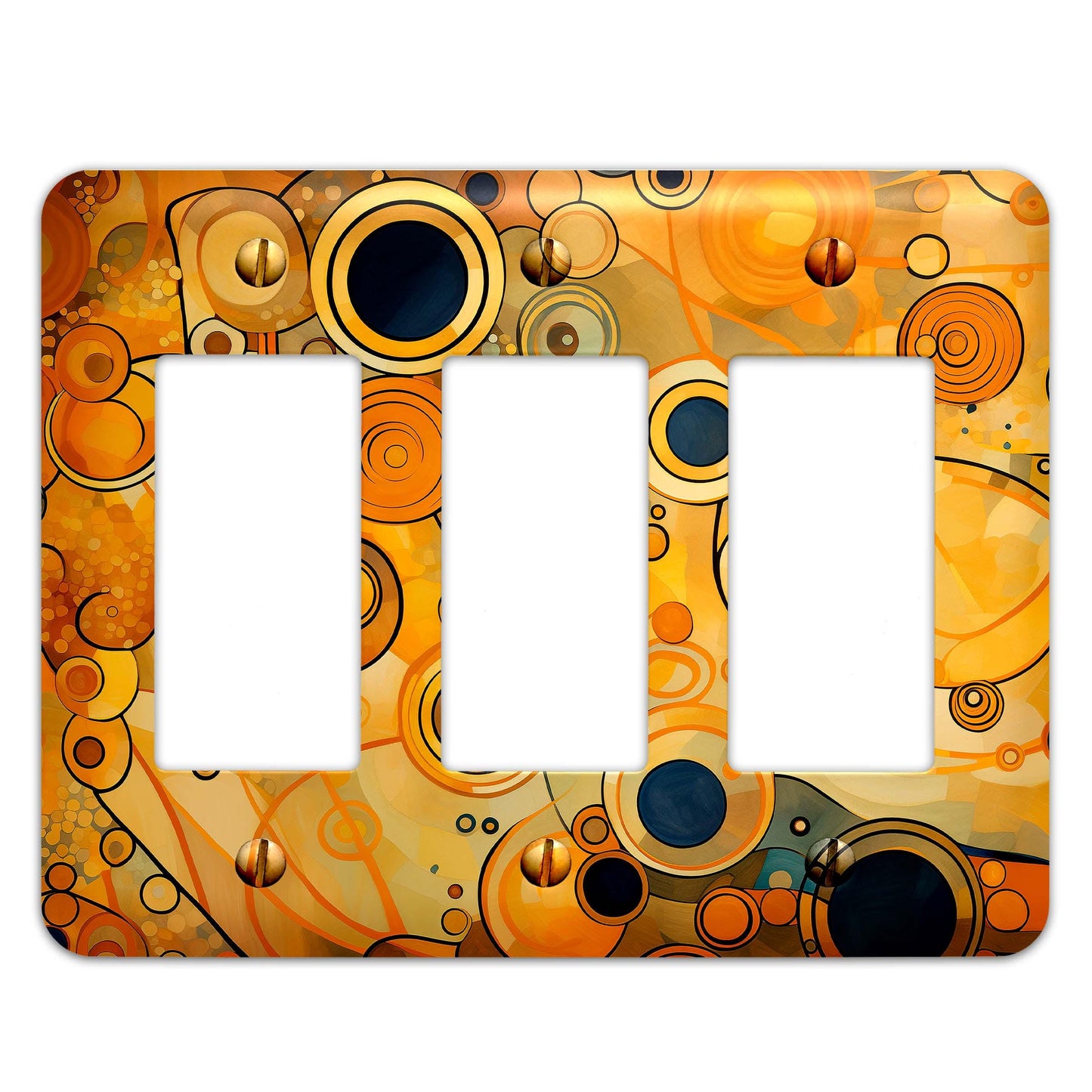 Art Deco Gustav Klimt Inspired Design Metal Decorative Light Switch Plate Cover - Several Sizes Available #5022